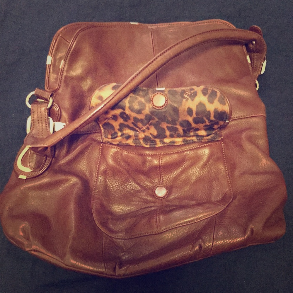 B. Makowsky leather handbag